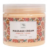 Massage Cream Tangerine + Mango (Массажный крем «Мандарин и манго» для тела, рук и ног), 450 мл