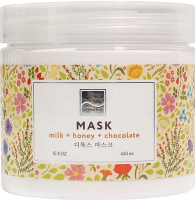 Mask Milk + Honey + Chocolate (Увлажняющая питательная маска «Молоко, мёд и шоколад» для рук и ног), 450 мл