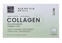 Oil Control Jellyfish Collagen (Тканевая себорегулирующая увлажняющая маска), 40мл * 5 мл