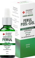 Ferul Peel-gel Vitamin C Peptide Antioxidant Anti-age (Феруловый всесезонный пилинг с витамином С и пептидами для кожи лица и тела), 30 мл.