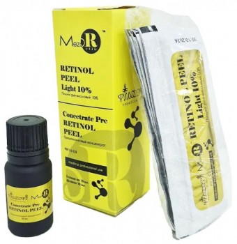 MezoRetin Retinol Peel Light 10% (Пилинг ретиноловый), 5 саше x 10 мл + концентрат 10 мл