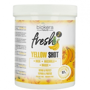 Biokera Fresh Yellow Shot Mask (Восстанавливающая маска с бананом)