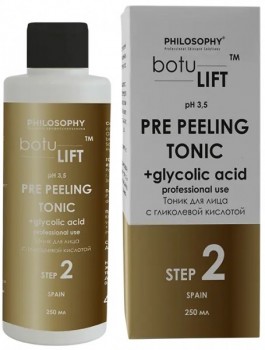 Botulift Pre Peeling Tonic with Argireline + Glycolic Acid (Тоник для лица с гликолевой кислотой), 250 мл