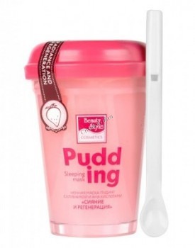Pudding Sleeping Mask (Ночная маска для лица с клубникой и АНА кислотами Сияние и регенерация), 100 гр 
