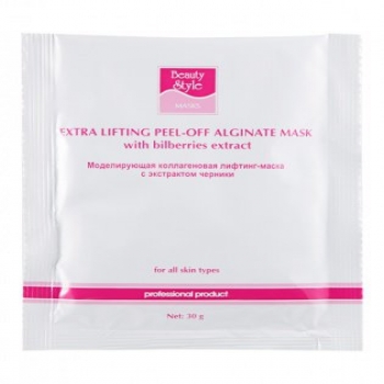 Extra lifting peel-off alginate mask with blueberries extract (Альгинатная коллагеновая маска с экстрактом черники)