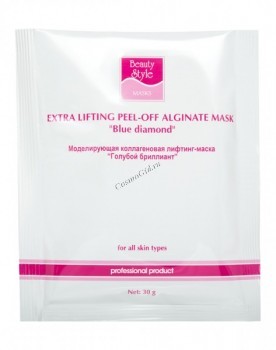 Extra lifting peel-off alginate mask «Blue diamond» (Моделир. коллагеновая лифтинг-маска "Голубой бриллиант"), 10 саше по 30 гр