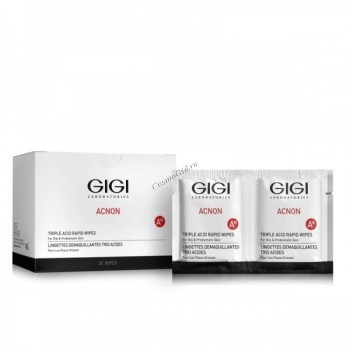 Acnon Triple acid rapid wipes (Влажные очищающие салфетки)