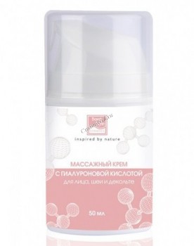 Massage cream for face, neck and décolleté with hyaluronic acid (Массажный крем для лица, шеи и декольте с гиалуроновой кислотой)