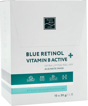 Blue Retinol + Vitamin B Active Mask (Альгинатная лифтинг-маска), 10 шт x 30 гр