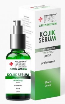Kojic Serum + Alfa Arbutin Whitening (Сыворотка койевая c альфа арбутином отбеливающая и обновляющая), 30 мл