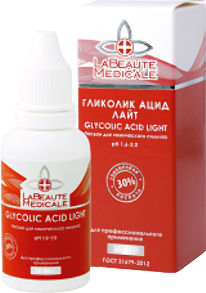 Glycolic Acid Light 30% (Гликолевый пилинг для лица), 30 мл