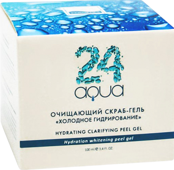 Cool Hydrating Clarifying Peel Gel «Aqua 24» (Очищающий скраб-гель «холодное гидрирование» «Аква 24»), 100 мл