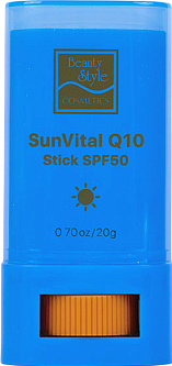 SunVital (Солнцезащитный cтик SPF50 с Q10 и Витамином Е), 20 гр