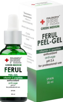 Ferul Peel-gel Vitamin C Peptide Antioxidant Anti-age (Феруловый всесезонный пилинг с витамином С и пептидами для кожи лица и тела), 30 мл.