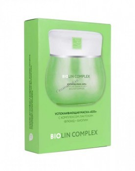 Prebioskin Soothing mask SOS (Успокаивающая маска «СОС» с пребиотиком Лактокин флюид + Биолин), 10 шт