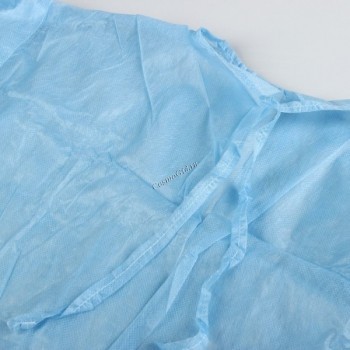 Рубашка с рукавами, голубая, спанбонд, XL, XXL, 5 шт